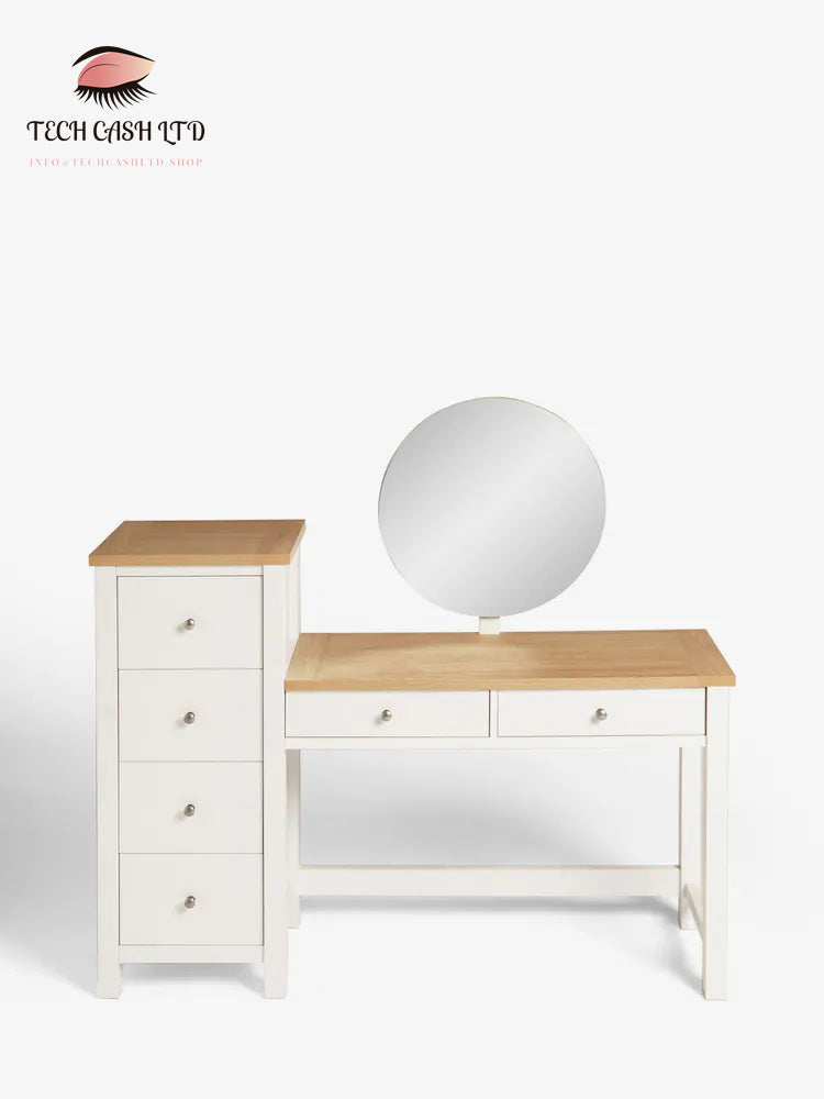 Chalk Malvern Paint Effect 6 Drawer Console Dressing Table